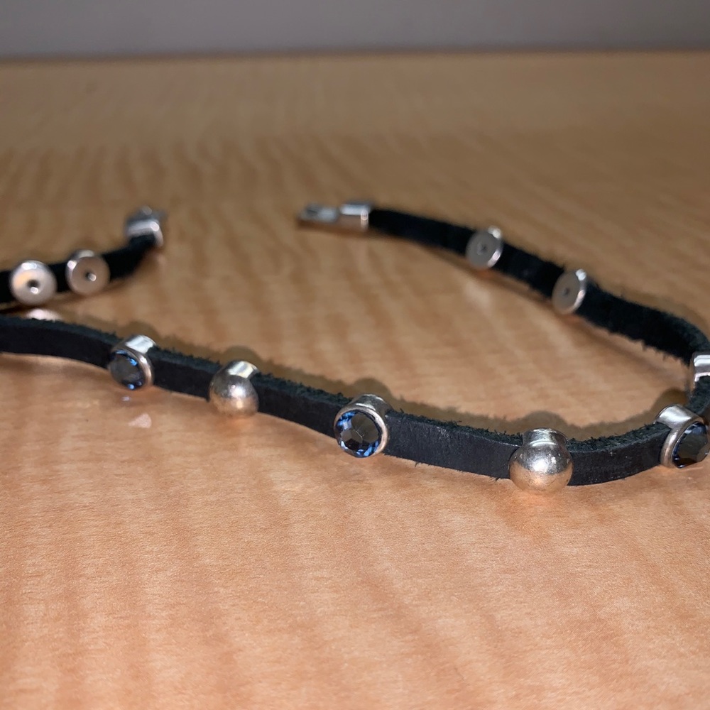 Leather wrap around bracelet